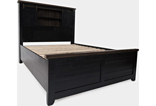 Jofran Madison County King Barn Door Bed in Vintage Black image