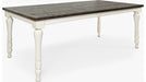 Jofran Madison County Rectangle Extension Dining Table in Vintage White - Holmwood's Furniture & Design Center (Somersworth, NH)