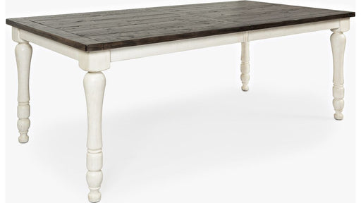Jofran Madison County Rectangle Extension Dining Table in Vintage White - Holmwood's Furniture & Design Center (Somersworth, NH)