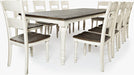 Jofran Madison County Rectangle Extension Dining Table in Vintage White - Holmwood's Furniture & Design Center (Somersworth, NH)