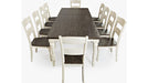 Jofran Madison County Rectangle Extension Dining Table in Vintage White - Holmwood's Furniture & Design Center (Somersworth, NH)