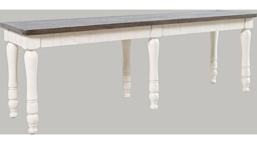 Jofran Madison County Dining Bench in Vintage White - Holmwood's Furniture & Design Center (Somersworth, NH)