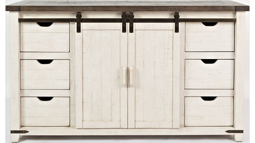 Jofran Madison County 60" Barn Door Server in Vintage White image