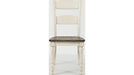 Jofran Madison County Ladderback Dining Chair in Vintage White (Set of 2) - Holmwood's Furniture & Design Center (Somersworth, NH)