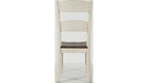 Jofran Madison County Ladderback Dining Chair in Vintage White (Set of 2) - Holmwood's Furniture & Design Center (Somersworth, NH)