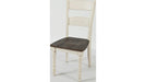 Jofran Madison County Ladderback Dining Chair in Vintage White (Set of 2) - Holmwood's Furniture & Design Center (Somersworth, NH)