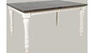 Jofran Madison County Rectangle Extension Dining Table in Vintage White - Holmwood's Furniture & Design Center (Somersworth, NH)