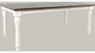 Jofran Madison County Rectangle Extension Dining Table in Vintage White - Holmwood's Furniture & Design Center (Somersworth, NH)