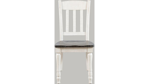 Jofran Madison County Slatback Dining Chair in Vintage White (Set of 2) - Holmwood's Furniture & Design Center (Somersworth, NH)