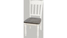 Jofran Madison County Slatback Dining Chair in Vintage White (Set of 2) - Holmwood's Furniture & Design Center (Somersworth, NH)