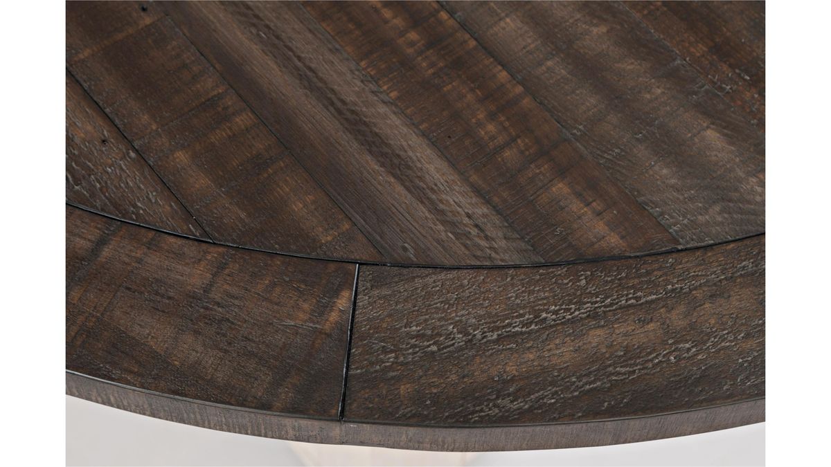 Jofran Madison County High/Low Round Dining Table in Vintage White - Holmwood's Furniture & Design Center (Somersworth, NH)