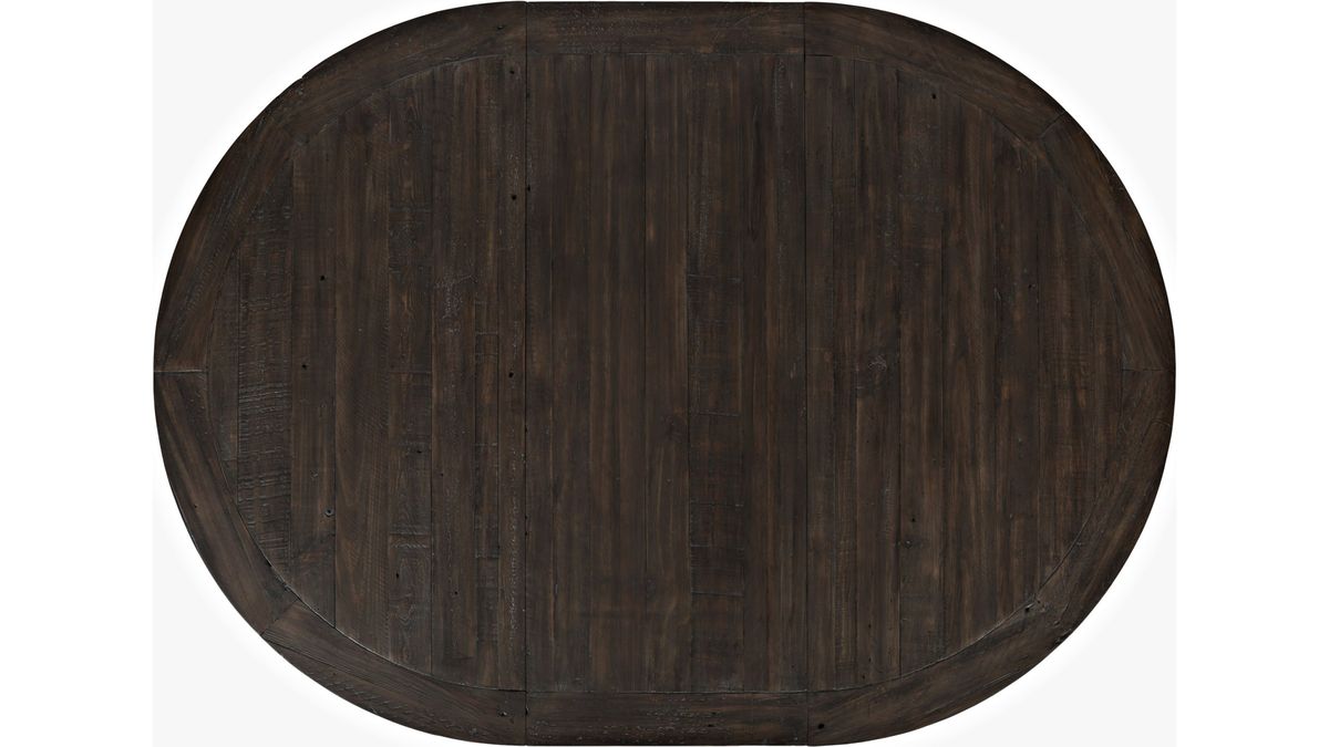 Jofran Madison County Round to Oval Dining Table in Vintage White - Holmwood's Furniture & Design Center (Somersworth, NH)