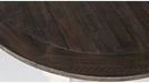 Jofran Madison County Round to Oval Dining Table in Vintage White - Holmwood's Furniture & Design Center (Somersworth, NH)