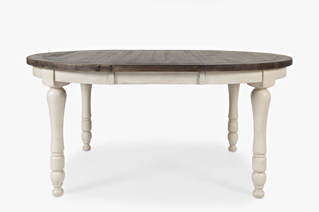 Madison County Round to Oval Dining Table