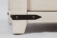 Jofran Madison County Rustic Reclaimed Pine Farmhouse 70" Barn Door Server in Vintage White - Holmwood's Furniture & Design Center (Somersworth, NH)