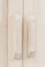 Jofran Madison County Rustic Reclaimed Pine Farmhouse 70" Barn Door Server in Vintage White - Holmwood's Furniture & Design Center (Somersworth, NH)