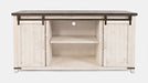 Jofran Madison County Rustic Reclaimed Pine Farmhouse 70" Barn Door Server in Vintage White - Holmwood's Furniture & Design Center (Somersworth, NH)