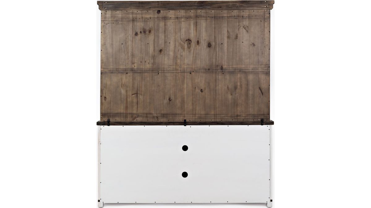 Jofran Madison County Hutch Server in Vintage White - Holmwood's Furniture & Design Center (Somersworth, NH)