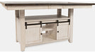 Jofran Madison County High/Low Dining Table in Vintage White - Holmwood's Furniture & Design Center (Somersworth, NH)