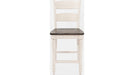 Jofran Madison County Ladderback Counter Stool in Vintage White (Set of 2) - Holmwood's Furniture & Design Center (Somersworth, NH)