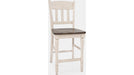 Jofran Madison County Slatback Counter Stool in Vintage White (Set of 2) - Holmwood's Furniture & Design Center (Somersworth, NH)