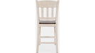 Jofran Madison County Slatback Counter Stool in Vintage White (Set of 2) - Holmwood's Furniture & Design Center (Somersworth, NH)