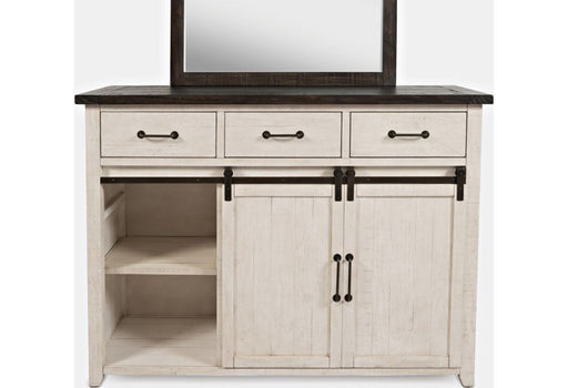 Jofran Madison County Door Dresser in Vintage White - Holmwood's Furniture & Design Center (Somersworth, NH)