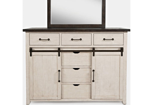 Jofran Madison County Door Dresser in Vintage White - Holmwood's Furniture & Design Center (Somersworth, NH)