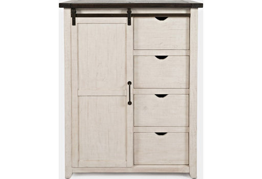 Jofran Madison County Door Chest in Vintage White - Holmwood's Furniture & Design Center (Somersworth, NH)