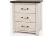 Jofran Madison County Power Nightstand in Vintage White - Holmwood's Furniture & Design Center (Somersworth, NH)