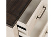 Jofran Madison County Power Nightstand in Vintage White - Holmwood's Furniture & Design Center (Somersworth, NH)