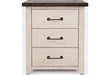 Jofran Madison County Power Nightstand in Vintage White - Holmwood's Furniture & Design Center (Somersworth, NH)