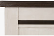 Jofran Madison County King Panel Bed in Vintage White - Holmwood's Furniture & Design Center (Somersworth, NH)