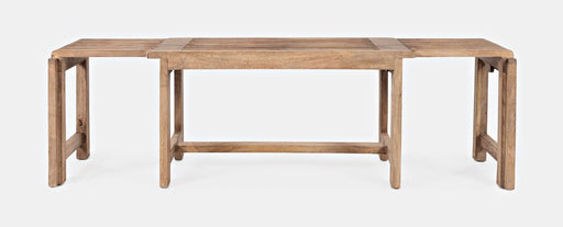 Jofran Bradford Modern Extendable Solid Mango Hardwood Bench in Natural image