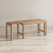 Jofran Bradford Modern Extendable Solid Mango Hardwood Bench in Natural - Holmwood's Furniture & Design Center (Somersworth, NH)