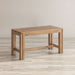 Jofran Bradford Modern Extendable Solid Mango Hardwood Bench in Natural - Holmwood's Furniture & Design Center (Somersworth, NH)