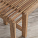 Jofran Bradford Modern Extendable Solid Mango Hardwood Bench in Natural - Holmwood's Furniture & Design Center (Somersworth, NH)