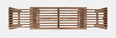 Jofran Bradford Modern Extendable Solid Mango Hardwood Bench in Natural - Holmwood's Furniture & Design Center (Somersworth, NH)
