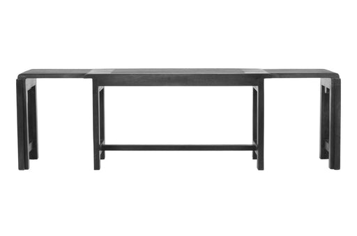 Jofran Bradford Modern Extendable Solid Mango Hardwood Bench in Grey image
