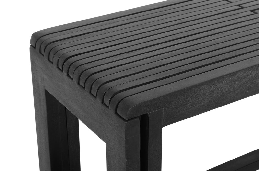 Jofran Bradford Modern Extendable Solid Mango Hardwood Bench in Grey - Holmwood's Furniture & Design Center (Somersworth, NH)