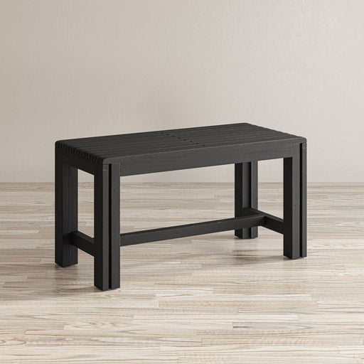 Jofran Bradford Modern Extendable Solid Mango Hardwood Bench in Grey - Holmwood's Furniture & Design Center (Somersworth, NH)