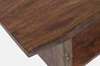 Jofran Cooper Live Edge 52" Solid Acacia Storage Bench in Chestnut - Holmwood's Furniture & Design Center (Somersworth, NH)