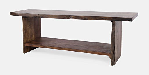 Jofran Cooper Live Edge 52" Solid Acacia Storage Bench in Chestnut - Holmwood's Furniture & Design Center (Somersworth, NH)