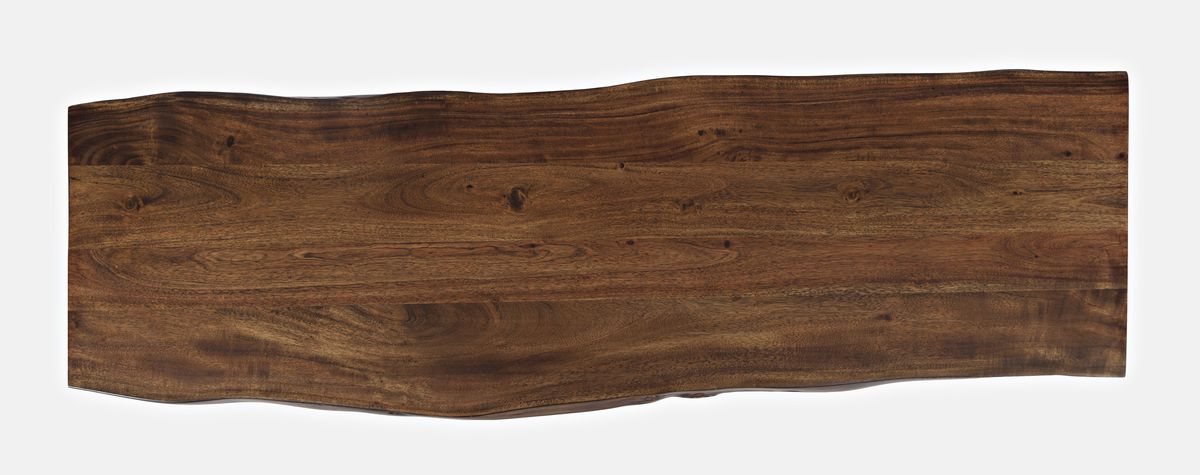 Jofran Cooper Live Edge 52" Solid Acacia Storage Bench in Chestnut - Holmwood's Furniture & Design Center (Somersworth, NH)