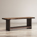 Jofran Cooper Live Edge 52" Solid Acacia Storage Bench in Chestnut - Holmwood's Furniture & Design Center (Somersworth, NH)
