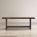 Jofran Cooper Live Edge 52" Solid Acacia Storage Bench in Chestnut - Holmwood's Furniture & Design Center (Somersworth, NH)