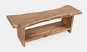Jofran Cooper Live Edge 52" Solid Acacia Storage Bench in Natural - Holmwood's Furniture & Design Center (Somersworth, NH)