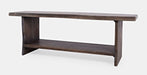 Jofran Cooper Live Edge 52" Solid Acacia Storage Bench in Slate - Holmwood's Furniture & Design Center (Somersworth, NH)