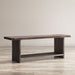 Jofran Cooper Live Edge 52" Solid Acacia Storage Bench in Slate - Holmwood's Furniture & Design Center (Somersworth, NH)
