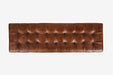 Jofran Global Archive 55" Genuine Distressed Leather Ottoman Bench in Saddle brown - Holmwood's Furniture & Design Center (Somersworth, NH)